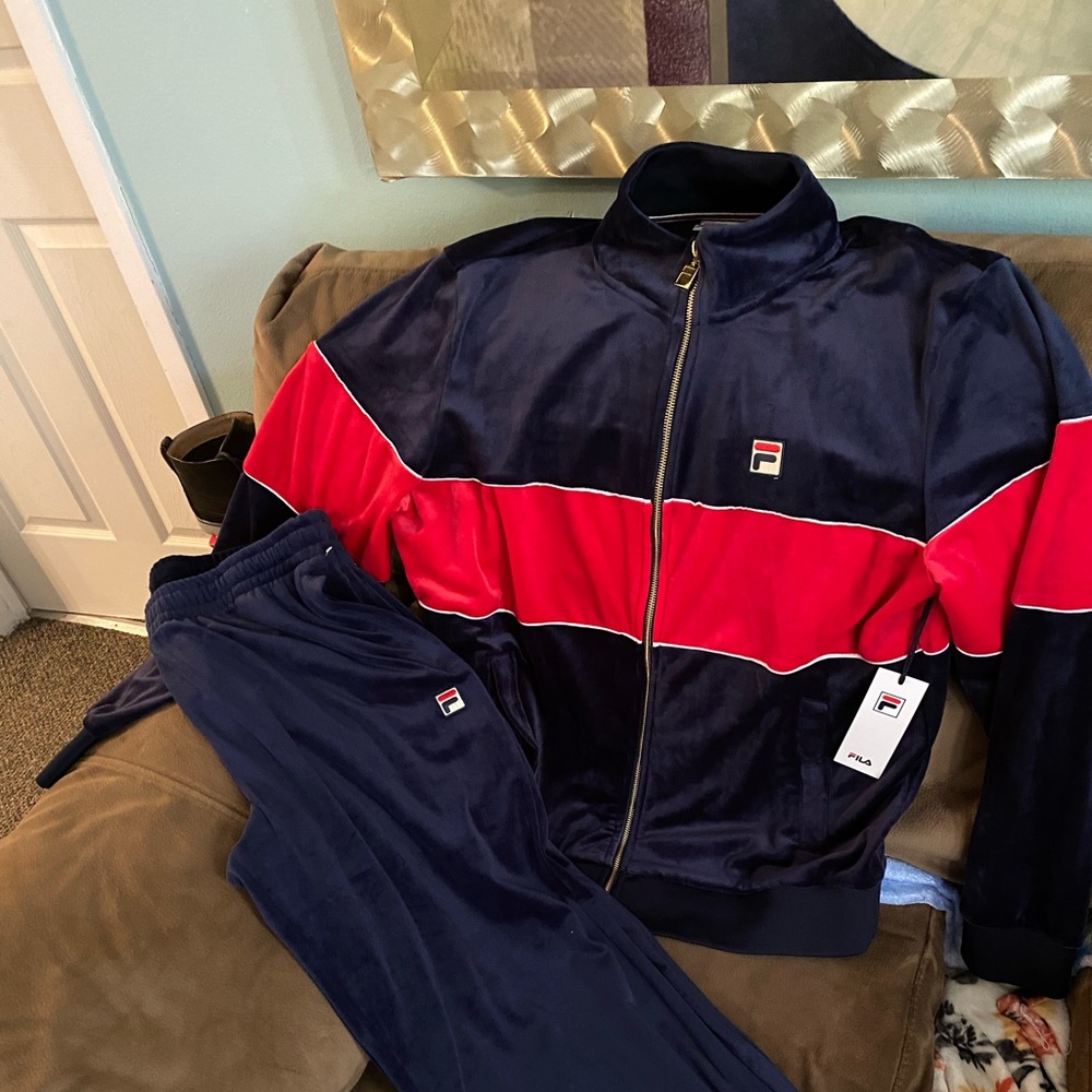 Brand New Fila velour suit XL